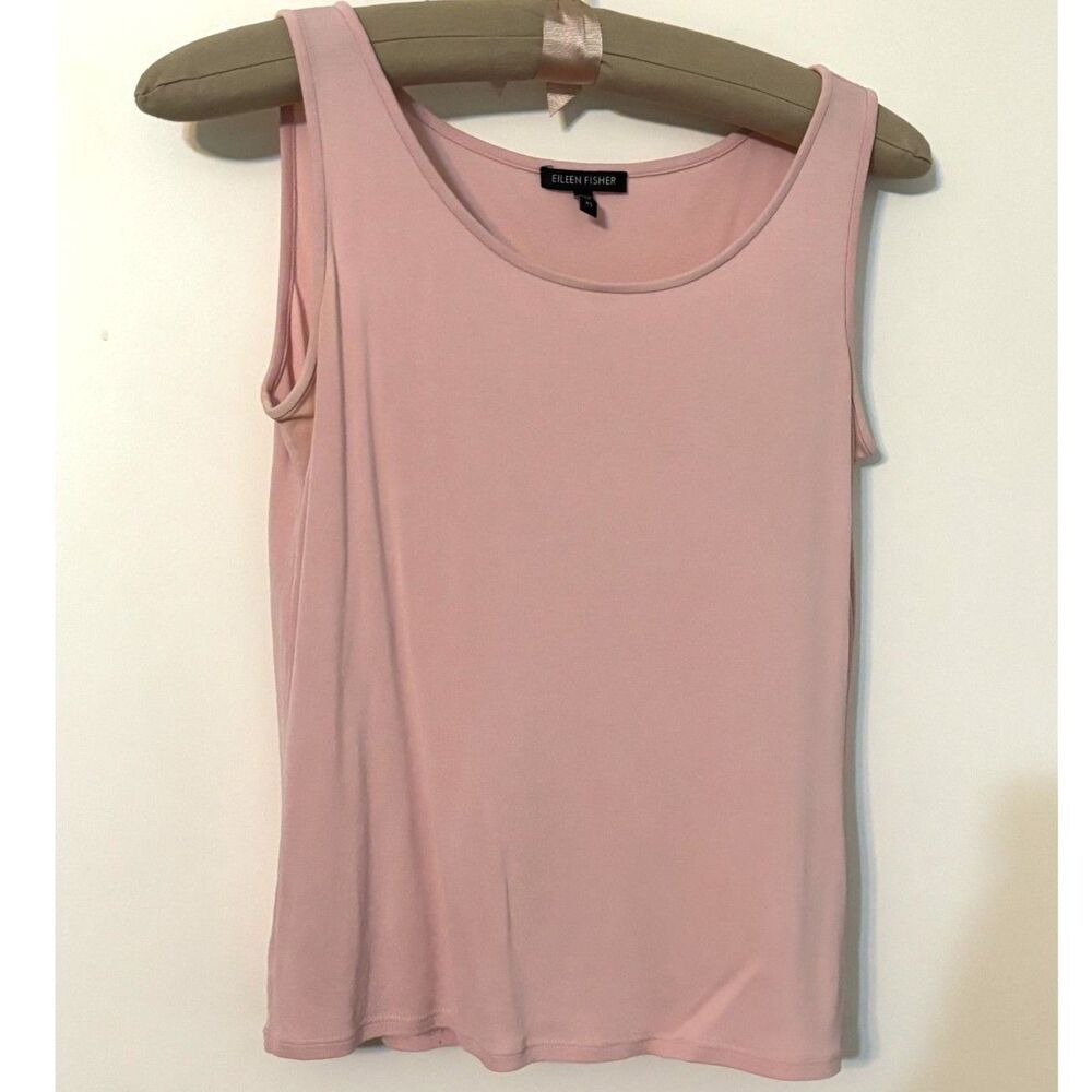 Eileen Fisher Pink Sleeveless Tank Top Shell XS Stretch Knit